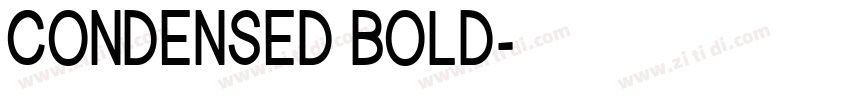 CONDENSED BOLD字体转换